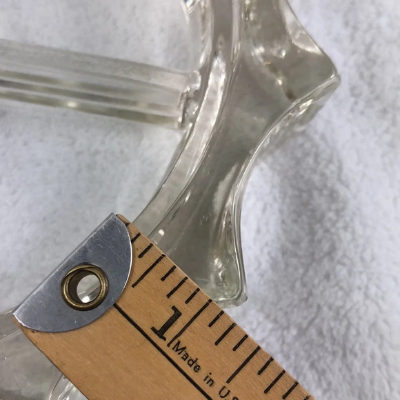 Heavy Glass Ashtray Large Candle Holder Candy Dish Trinket/Coin Catcher Multiuse - Picture 7 of 10